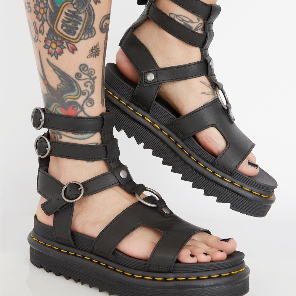 ISO Dr Marten platform Sandals Adaira Abbatha 9 10 - Picture 7 of 7